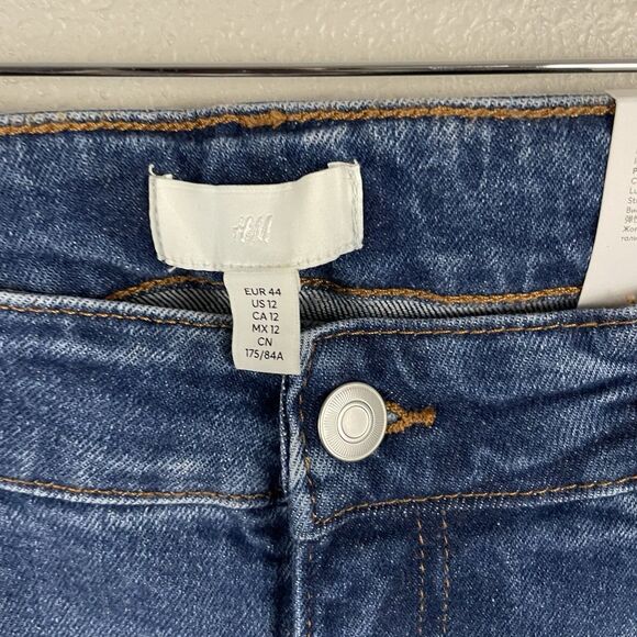 H&M Womens 12 Skinny High Waist Full Length Jeans - Picture 2 of 5